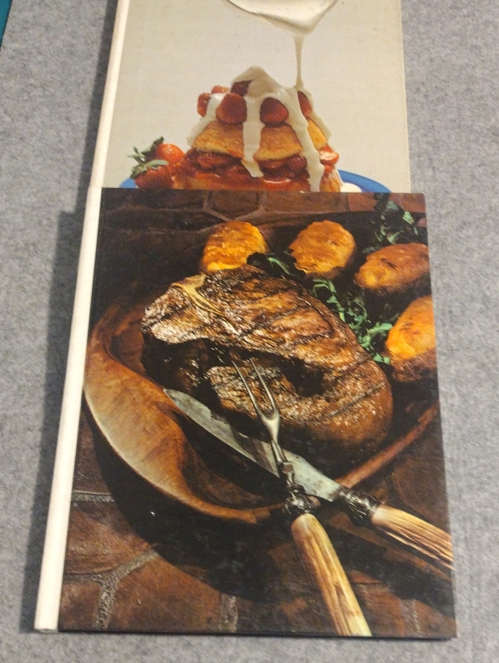 Classic Brown Steak & Roast Hardcover Kitchen Cookbook -american Cooking